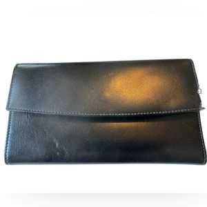 Vintage Black SCULLY Leather UNUSED Women’s Wallet w/ Inserts & Working Pen